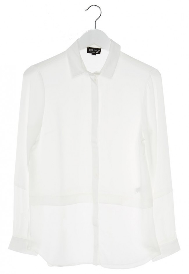 Topshop Bluse white