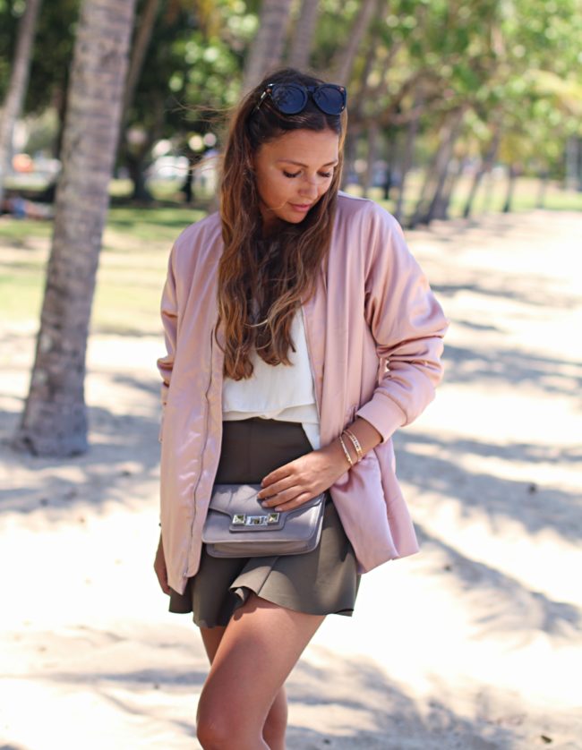 Satin Bomberjacke, Beach STyle, Australien